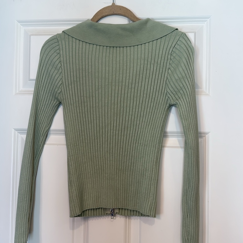 Mable Ribbed Full Zip Sweater - Picture 3 of 3
